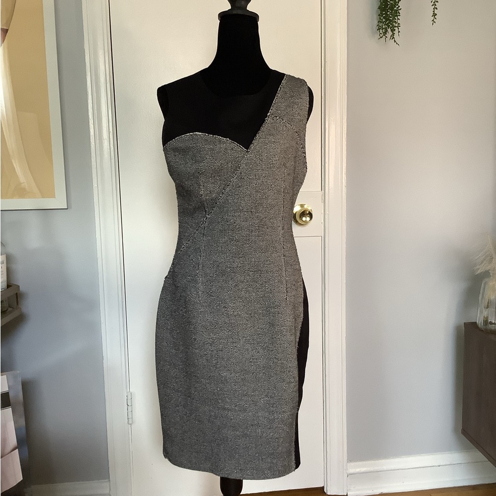Elle Tahari Grey Dress